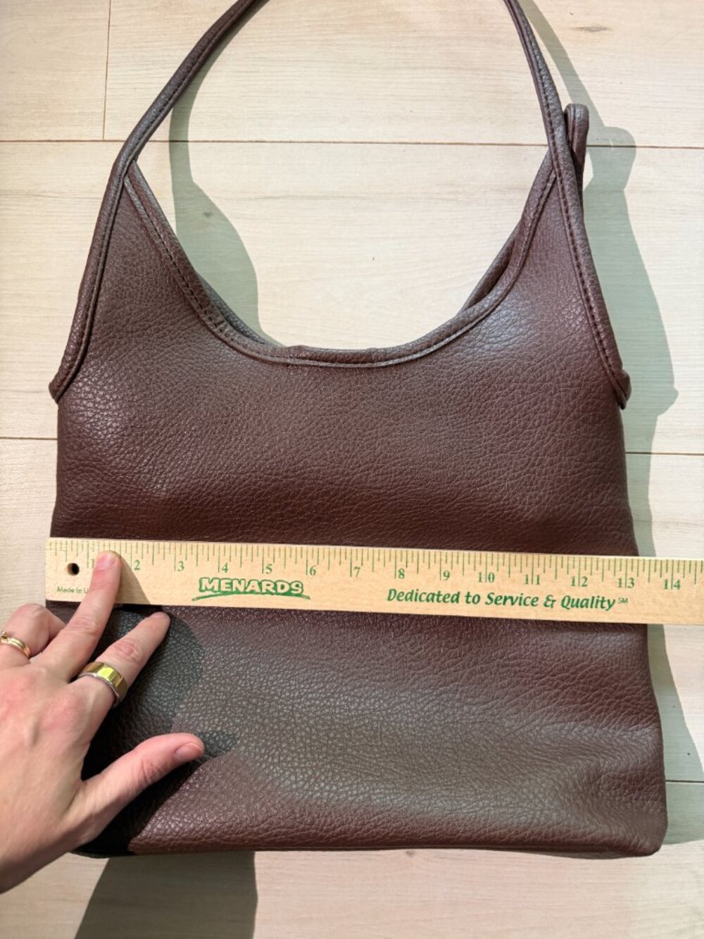 Montana West Leather Brown Shoulder Bag - Picture 6 of 7